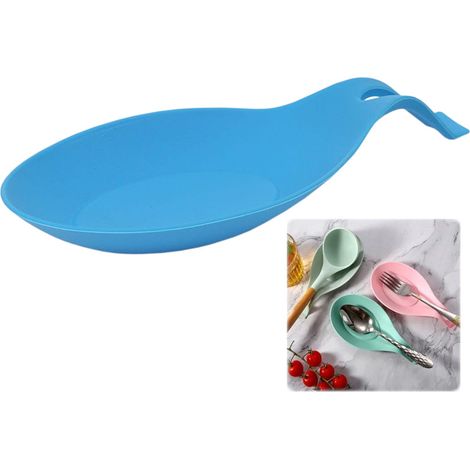 Supporto in silicone, tappetino, vassoio raccogligocce per cucchiaio, mestolo, spatola