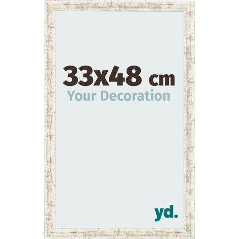 yd. - Cadre photo 33x48 - Blanc Vintage - MDF - Bologna (1/5)