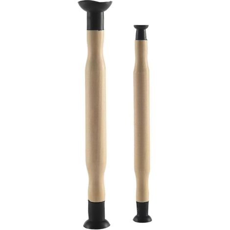 Kit d'outils de meulage manuel pour soupapes, ensemble de 2 pièces, tige de meulage à ventouse à double tête, 1-18 pouces, 1-38 pouces. (1/5)