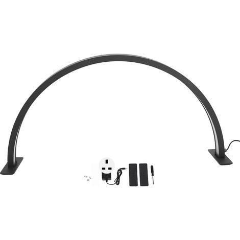 Lampadaire de table 29,5 pouces 30W à intensité variable, 3 températures 3000K-6500K, pour extension de cils en salon de beauté, 100-240V avec prise UK. (1/5)