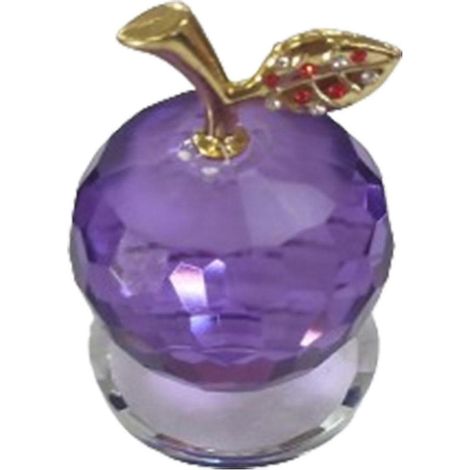 Figurine de pomme en cristal, presse-papier, ornement de décoration intérieure, objet de collection, cadeau rouge-5cm Purple (1/5)