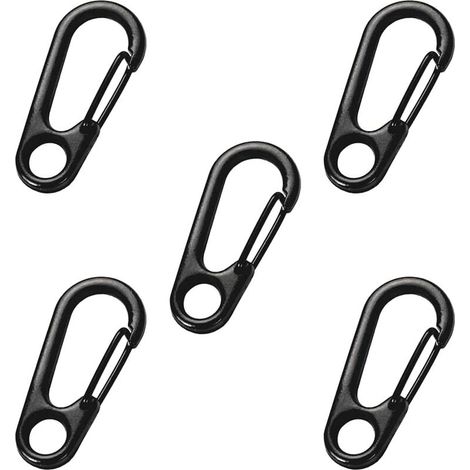 [JAMAIS UTILISÉ]Mini Mousqueton Clip, 5 Pièces Mini Clip Mousqueton, Ressort Mousqueton Crochet Porte-clés Fermoirs, Mini Mousquetons Clips, pour Camping, Randonnée (1/4)