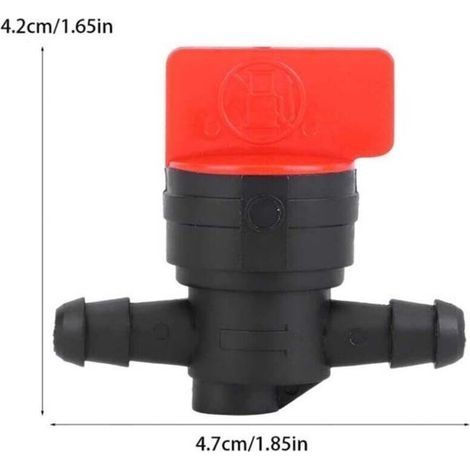 5-teiliger Benzinhahn für Rasenmäher, Benzintank-Absperrschalter, Benzinhahn aus Kunststoff für Rasenmäher im Garten- und Landwirtschaftsbereich (1/3)