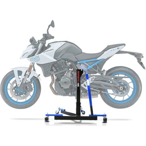 Cavalletto d'atelier Centrale Power Evo per Suzuki GSX-8S 23-25 blu