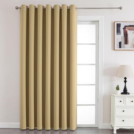 Door Curtain with Eyelets Length 150 x Height 195 cm 1 Panel, Thermal Blackout Curtain, for Decoration and Interior Protection of Dressing Room, Window, Entrance Door, Storage (1/5)