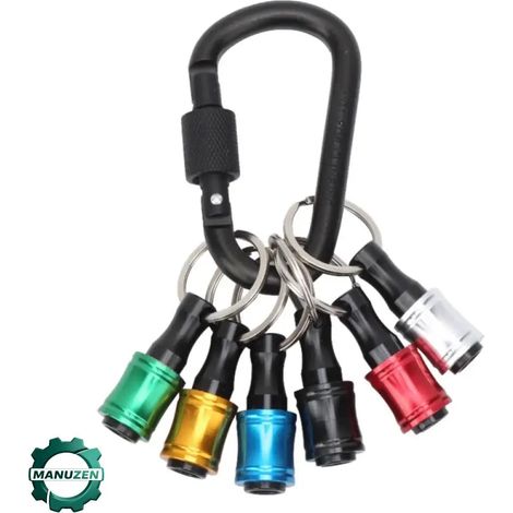Manuzen - Rallonges porte-douille 1/4″ à changement rapide – lot de 6 — Lot de 6 rallonges (1/5)