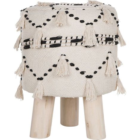 Hocker THONDI Baumwolle Beige (1/4)