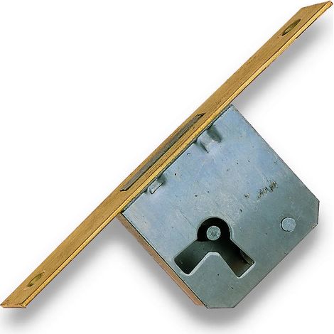 SERRATURA METAL STYLE 39005 INFILARE BORDO OTTONE MM.30 SINISTRA