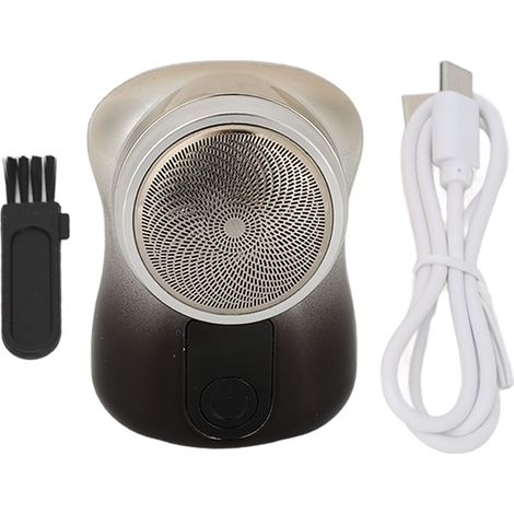 Tondeuse à Barbe Sans Fil Mini Rechargeable, Lame Courbe Étanche, Tondeuse Barbe Gradient Argent Gris (1/5)