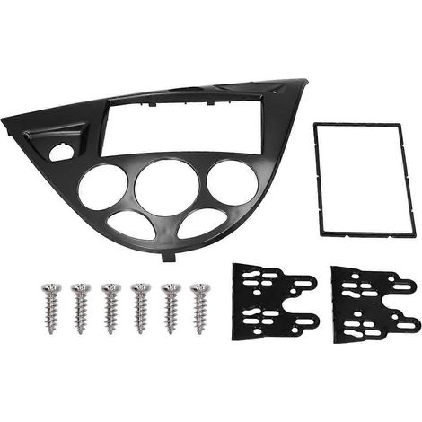 Encadrement pour autoradio CD/DVD 2DIN, décoration de tableau de bord, remplacement Plug-and-Play pour Ford Focus (1998-2006), noir