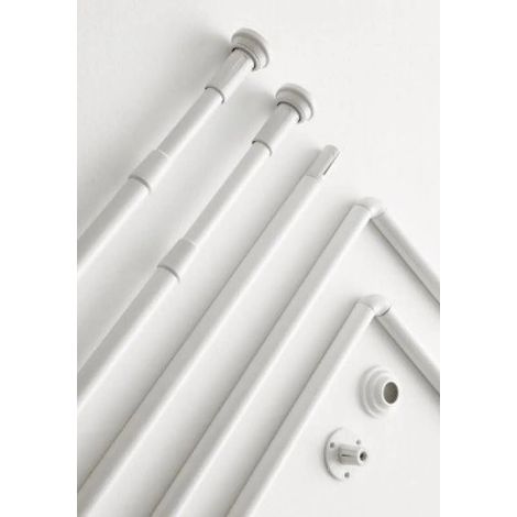 Gedy - Bastone Doccia 80X80 Cm Bianco