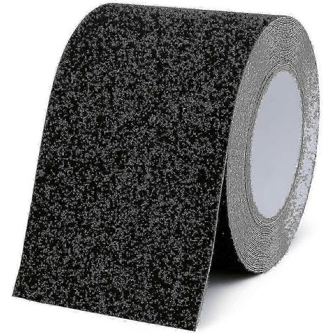 Ruban antidérapant, ruban antidérapant imperméable de 10 cm x 10 m, ruban de friction en oxyde d'aluminium dépoli, ruban antichute, précautions de sécurité (1/4)