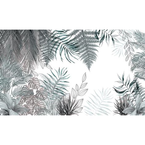 Papier peint panoramique - Plantes Tropicales - 130 cm x 77 cm (1/2)