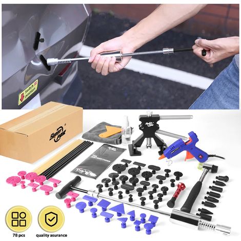 (Kit 1 - 31 pièces) Kit d'outils de réparation de bosses sans peinture (PDR), kit d'outils professionnels pour carrosserie automobile endommagée par la grêle, outil de débosselage sans peinture (1/5)