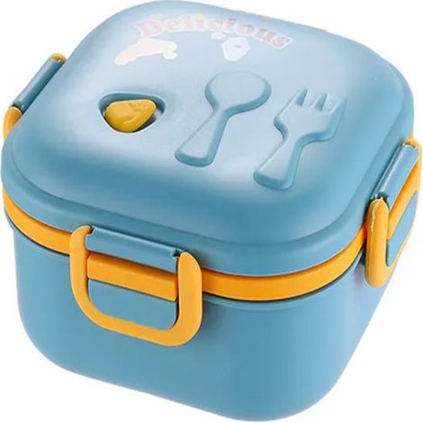 Irovami Boîte lunch séparateur amovible – couverts inclus, bento, 3 pièces, étanche