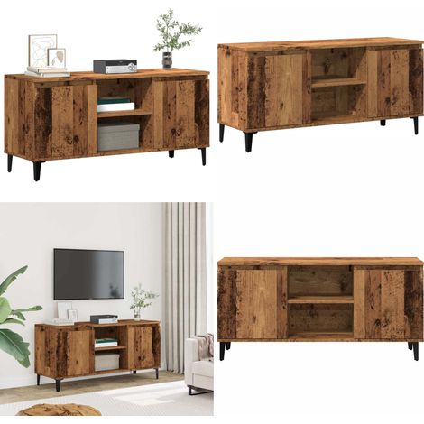 vidaXL TV-Schrank Altholz-Optik 102x35x50 cm Holzwerkstoff