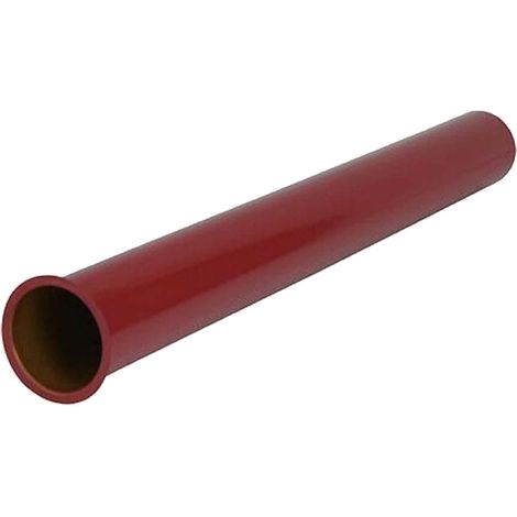 tecuro Tauchrohr 300 mm rot RAL 3003 - für Siphon Geruchsverschluss (1/3)
