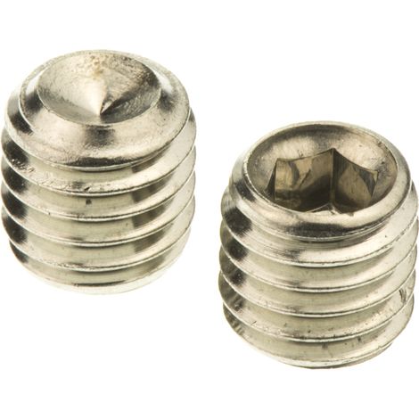 Vis sans tête, M8 x 8mm, tête Jeu de douilles hexagonales, en Acier Inoxydable Vis sans tête A4 316 ( Prix pour Sachet de 25 )