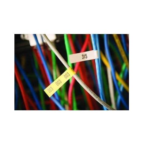 Ruban laminé noir/blanc 12 mm x 8 m (229114) (1/3)