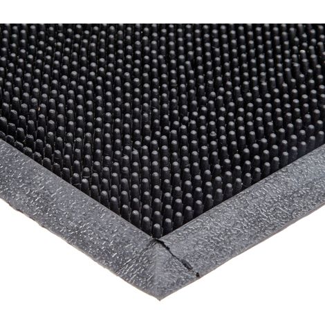 Durable Corporation Heavy Duty gomma zerbino con le dita, per gli esterni, 24" x 32", Black, 1