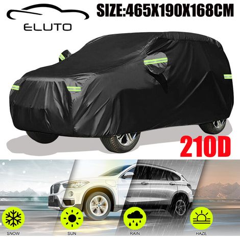465x190mx168cm SUV Car Cover Waterproof Car Cover All Weather UV Protection UV Outdoor Windshield Flash Cover Striped with Reflective Strips 183.07x74.8x66.14 inch (1/4)