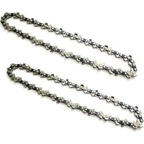 2 Stück 6-Zoll-Kettensägenketten für Mini-Akku-Handkettensägen, Kettenteilung 1/4", Kettenstärke 0,043"/1,1 mm, Treibglieder 37DL, nutzbare Schnittlänge 15 cm (1/5)