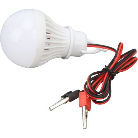 LED-Campingzeltlampe, Notfall-Kunststoffbirne für den Außenbereich mit Haken, geeignet zum Wandern und Angeln, 12 V 5 W. (1/4)