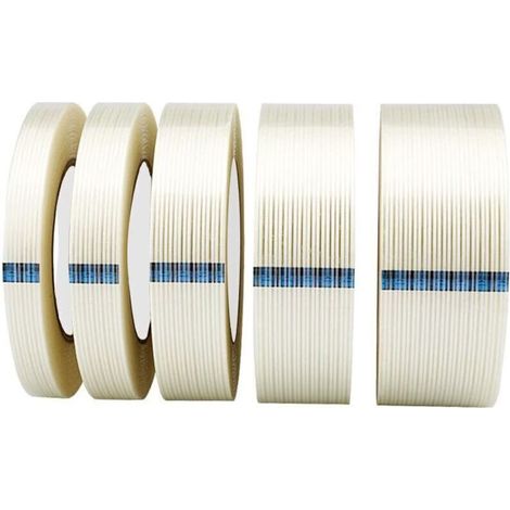 Ruban adhésif renforcé fibre de verre – 20 mm × 50 m – étanche, haute résistance, idéal pour réparation et cerclage (1/4)