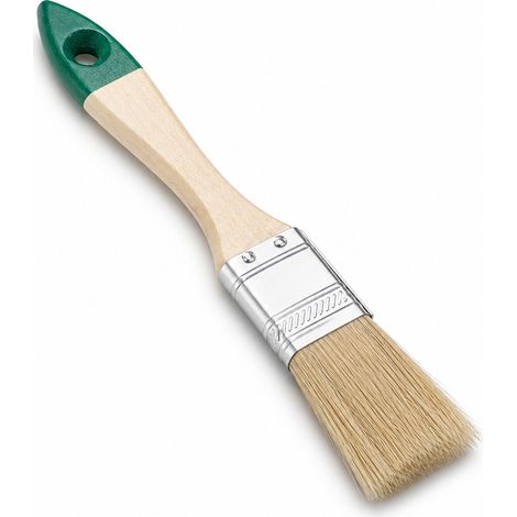 Brosse 1 pouce à manche en bois pour peinture nettoyage et barbecue (1/5)