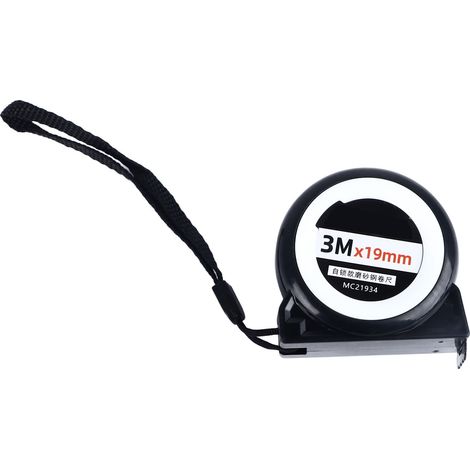 Selbstsicherndes Maßband, mattiertes Stahlblech, gut ablesbar, hohe Präzision, 3 m x 19 mm (1/5)