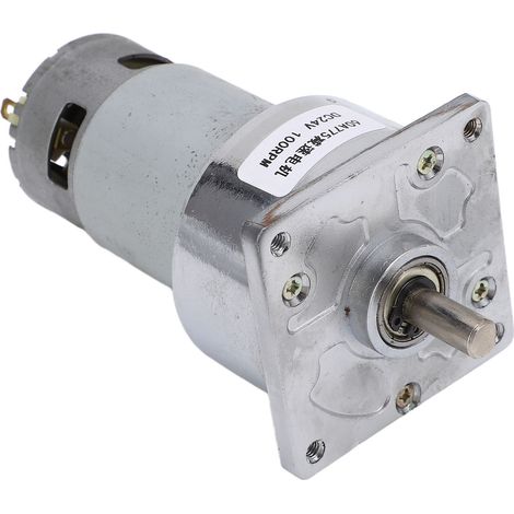 24-V-3,8-A-Gleichstrom-Getriebemotor, reversibles, selbsthemmendes Getriebe, 100-U/min-Schneckengetriebemotor, 9,6 kg·cm Drehmoment, für Maschinen (1/5)
