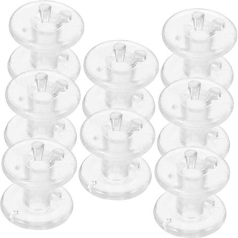 8pièces Lot de Tendeurs Transparents pour Stores Plissés avec Bobines De Retenue De Cordon (1/4)