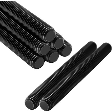M8x100 mm Tige Filetée 8 Pièces Tiges Filetées Acier Inoxydable A2 V2A Tige Filetée M8 Noires Filetage Complet pour Fabrication de Meubles Travaux de Construction Fixation et Assemblages (1/5)