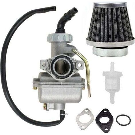 Carburateur de moto pour Kazuma Baja 50cc 70cc 90cc 110cc 125cc Quad Go-kart Carburateur , XU, Avec filtre à air et carburant - KZQ (1/4)