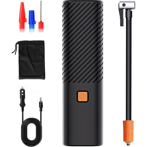 Gonfleur de pneus de voiture - Prise allume-cigare 12 V, alimentation mécanique, pompe à pneus, gonfleur électrique portable (1/5)