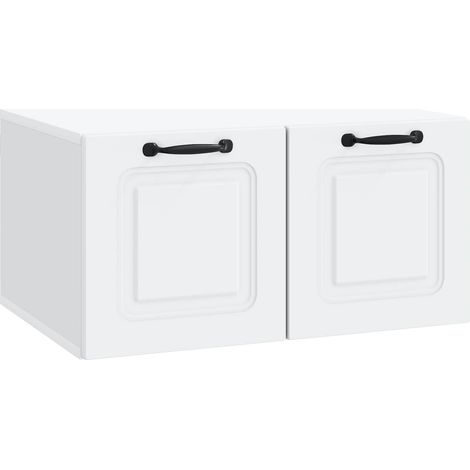 Wall-Mounted TV Cabinet White 59.5 x 41 x 30 cm Engineered Wood vidaXL