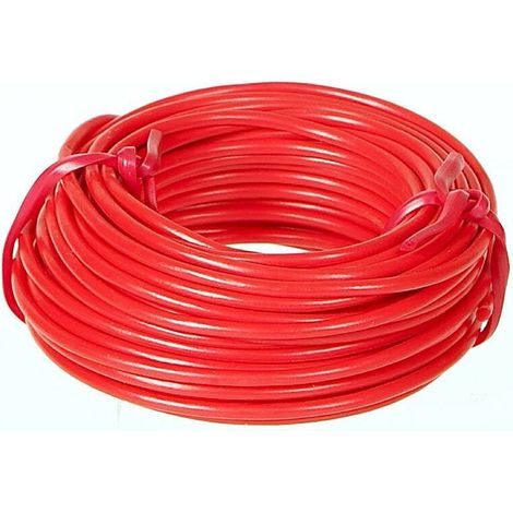 Cable eléctrico flexible rojo para automóviles de 2,5 mm² (10 m)