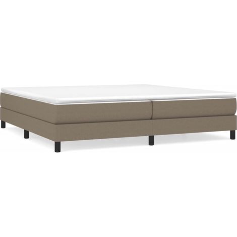 Maison Exclusive - Boxspringbettgestell Taupe 200x200 cm Stoff