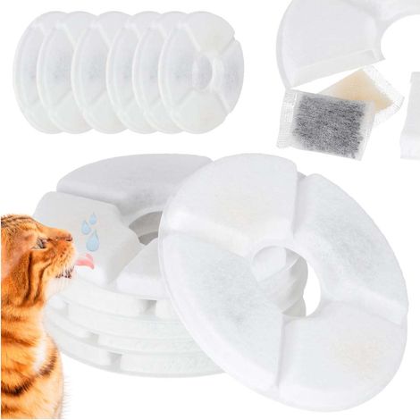 Replacement Filters for Pet Water Fountain, 6-Pack (1/5)