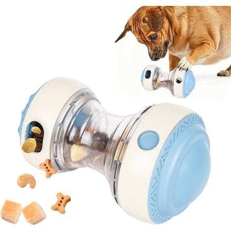 Balle Distributrice Croquettes Chien, Interactive IQ ABS, Trou Réglable, Démontable et Lavable, Petits Chiens (1/5)