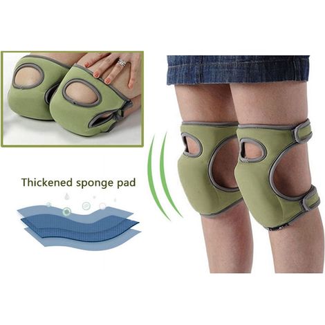 Genouillères - Mousse EPE + Caoutchouc - Confort Ultra - Résistant à l'Eau - Pour Jardinage et Travaux Manuels - 1 Paire (1/5)