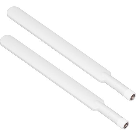 Lot de 2 antennes omnidirectionnelles 4G LTE à gain élevé pour la transmission de données, connecteur SMA mâle pliable et colle blanche (1/5)