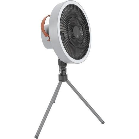 1 wiederaufladbarer Stativventilator, leichtes ABS-Design, hohe Windleistung, ideal für Camping und Outdoor-Aktivitäten (1/5)