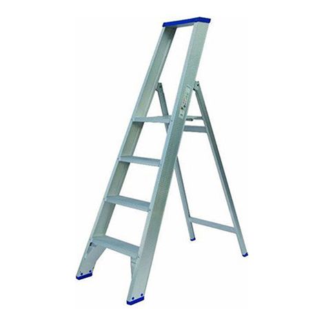 Escabeau alu 4 marches - Hauteur max. de travail 3.00m - PT04 (1/3)