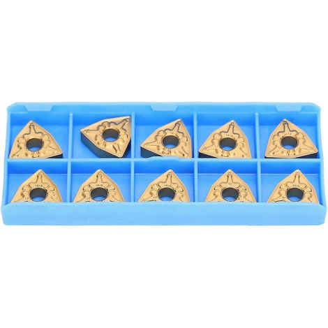 10 Stück CNC-Dreheinsätze, indexierbare Vollhartmetall-Schneidplatten WNMG080408‑TM LF9018 (1/4)