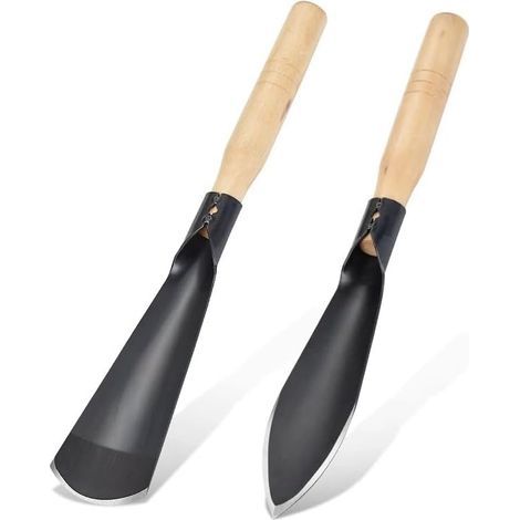 Handgartengeräte, darunter eine kleine Gartenschaufel aus Manganstahl, ideal zum Pflanzen, Graben und Umpflanzen (2er-Set). (1/5)