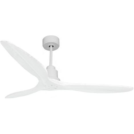 Tenerife de KlassFan - Super destratificateur et ventilateur DC 166 cm Blanc pales bois blanc sans Lumière 30 à 60 m²