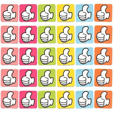 Lot de 100 petits aimants à pouce inspirants pour enfants, aimants de bureau et de réfrigérateur, fournitures pédagogiques-3X3X0.1CM-Colorful (1/3)