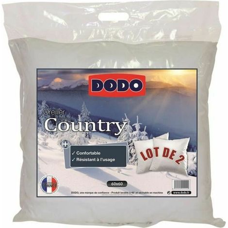 DODO Lot de 2 Oreillers COUNTRY 60x60cm