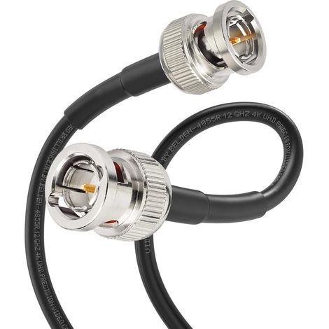 Câble SDI 12G 4K 5m BNC Mâle à Mâle 4855R Cordon SDI 75 ohms pour Vidéo DVR Oscilloscopes Caméras Surveillance CCTV (1/5)